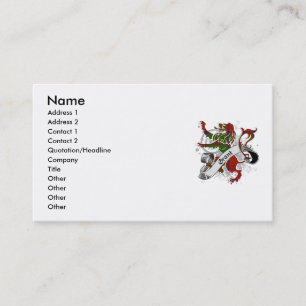 Grant Tartan Lion Business Card