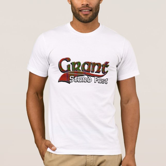 Grant Tartan Stand Fast T-Shirt (Front)