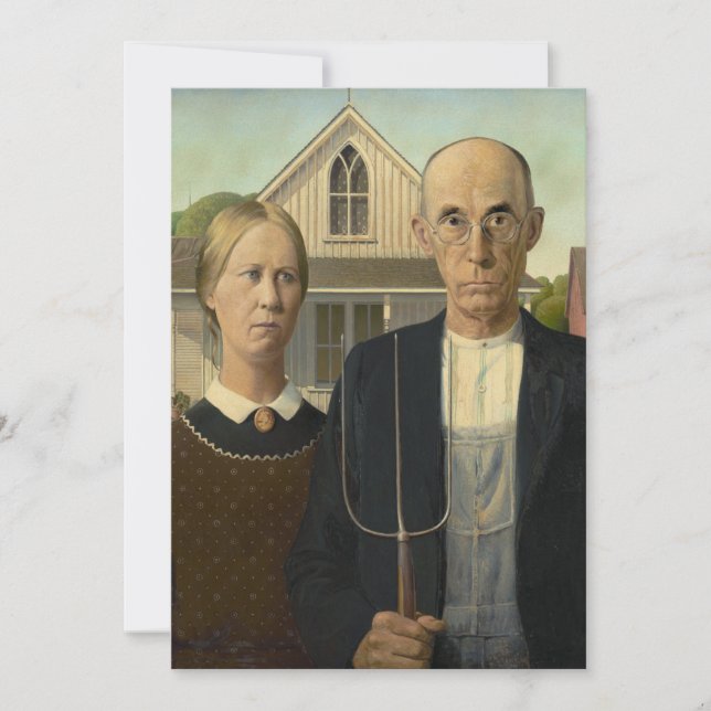 Grant Wood - American Gothic (Front)