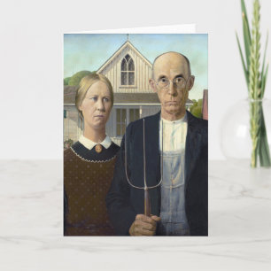 Grant Wood “American Gothic” Card