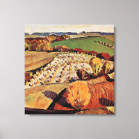 Grant Wood artwork, Landscape,