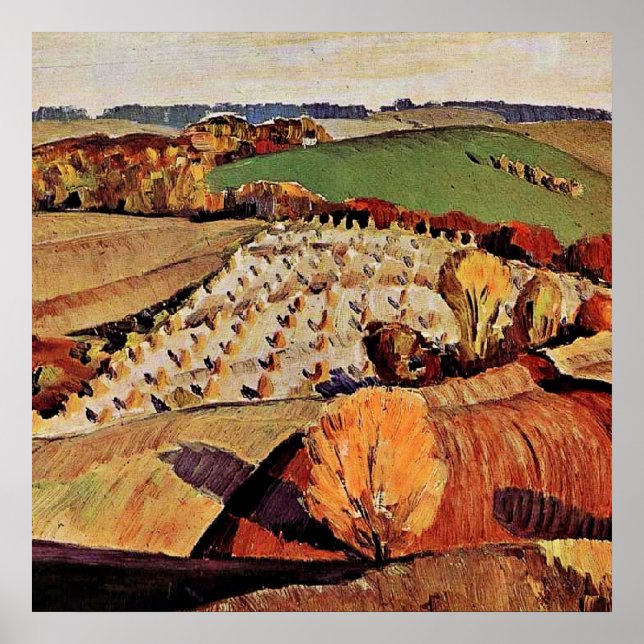 Grant Wood artwork, Landscape, Poster (Front)