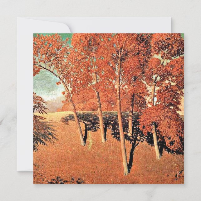 Grant Wood artwork, Spring's Oak Card (Front)