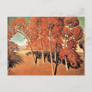 Grant Wood artwork, Spring's Oak Postcard
