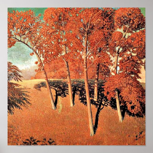 Grant Wood artwork, Spring's Oak Poster (Front)