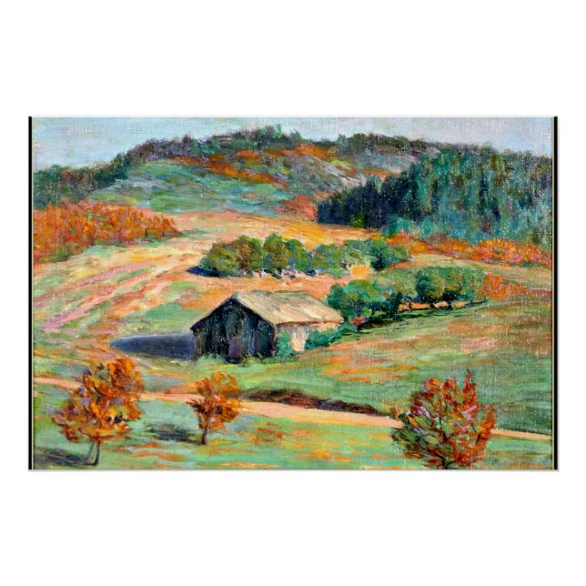 Grant Wood - Early Fall Landscape Poster (Front)