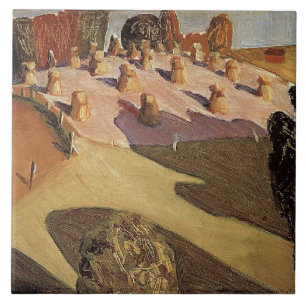Grant Wood - Iowa Landscape Tile