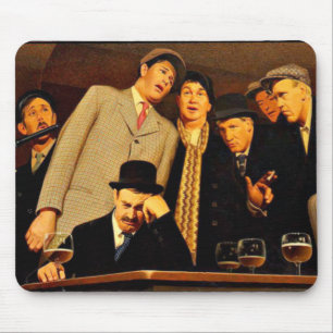 Grant Wood - Sentimental Ballad Mouse Mat