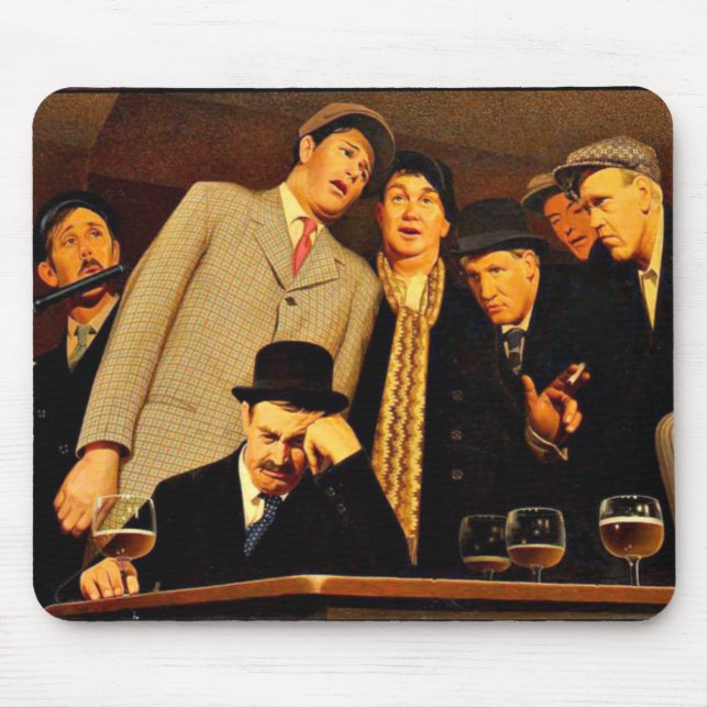 Grant Wood - Sentimental Ballad Mouse Mat (Front)