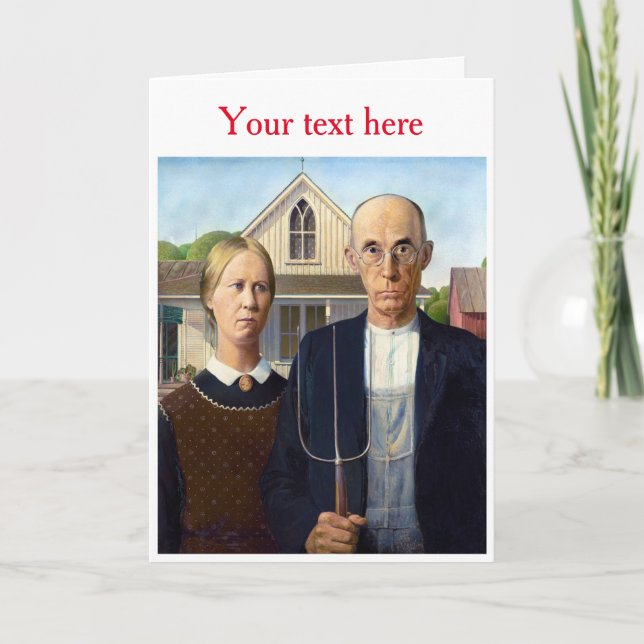 Grant Wood Thank You Card (Front)