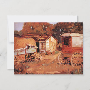 Grant Wood - The Horsetraders Postcard