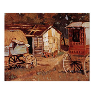 Grant Wood - The Horsetraders Poster