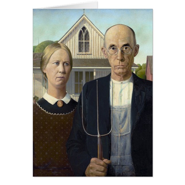 Grant Wood's American Gothic (Front)