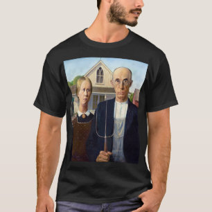 Grant Wood's American Gothic T-Shirt