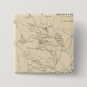 Grantham, Sullivan Co 15 Cm Square Badge