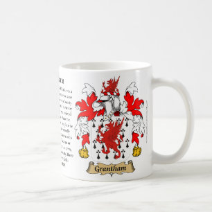 Grantham, the Origin, the Meaning and the Crest Coffee Mug
