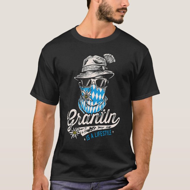 Grantler  Bavarian Trachten  Bayern Bavaria T-Shirt (Front)