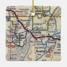Grants New Mexico Vintage Map