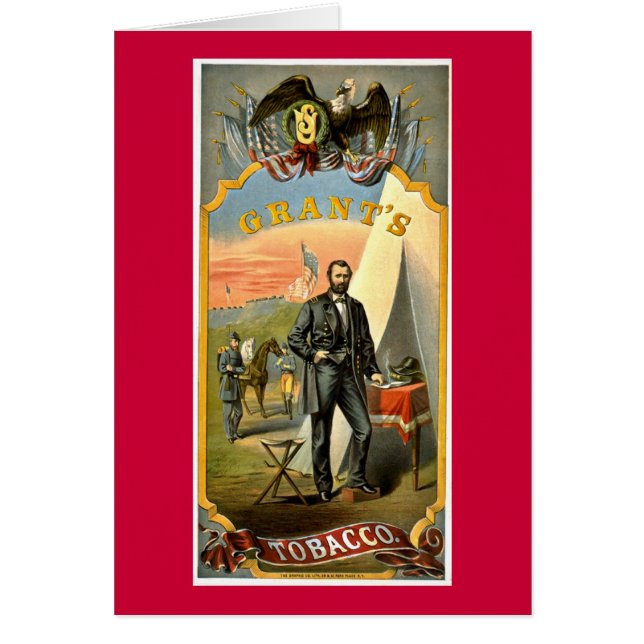 Grants Tobacco ad vintage 1874 (Front)