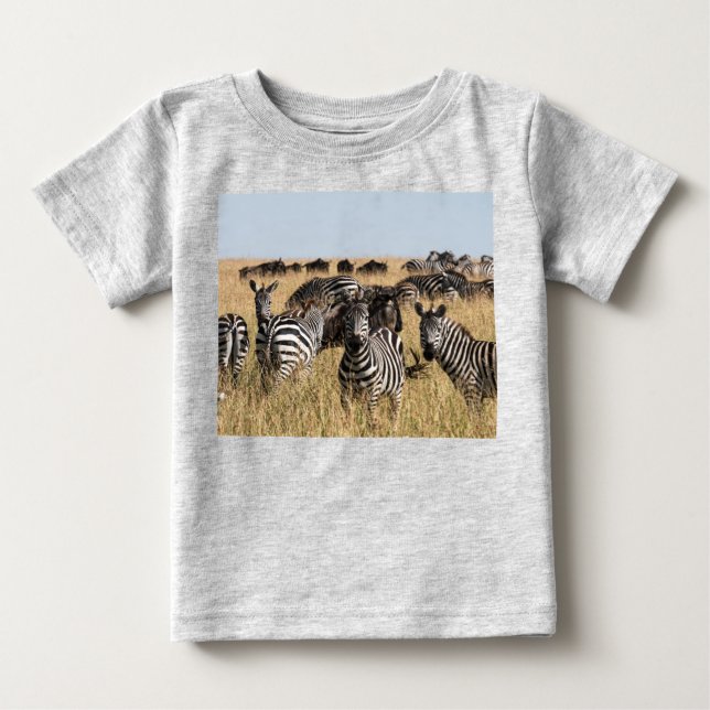 Grant's Zebra Baby T-Shirt (Front)