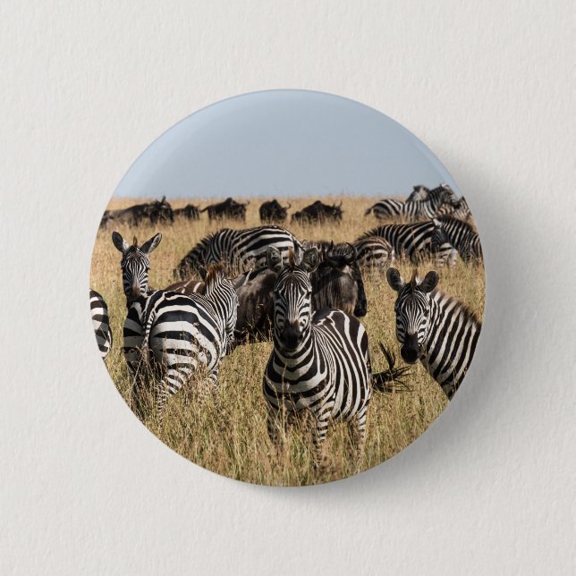 Grant's Zebra Button (Front)