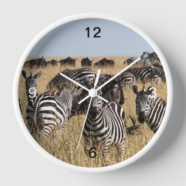 Grant's Zebra Clock (Front)
