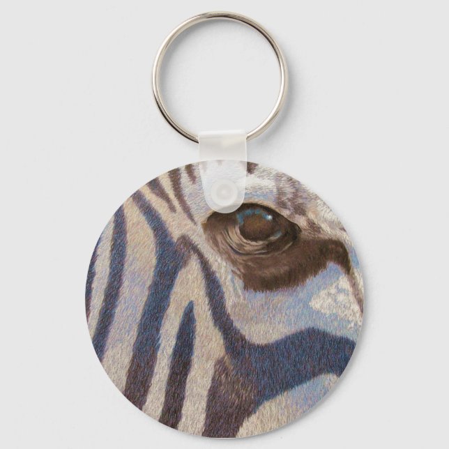 Grant's Zebra Key Ring (Front)