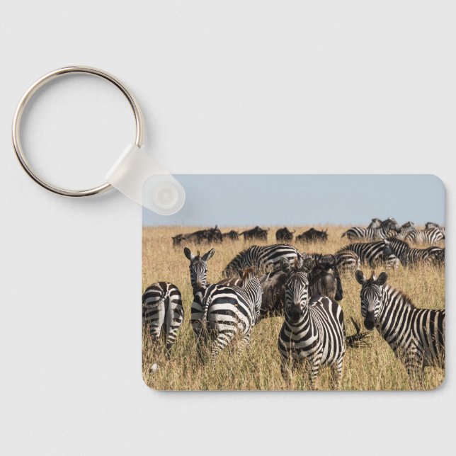 Grant's Zebra Key Ring (Back)