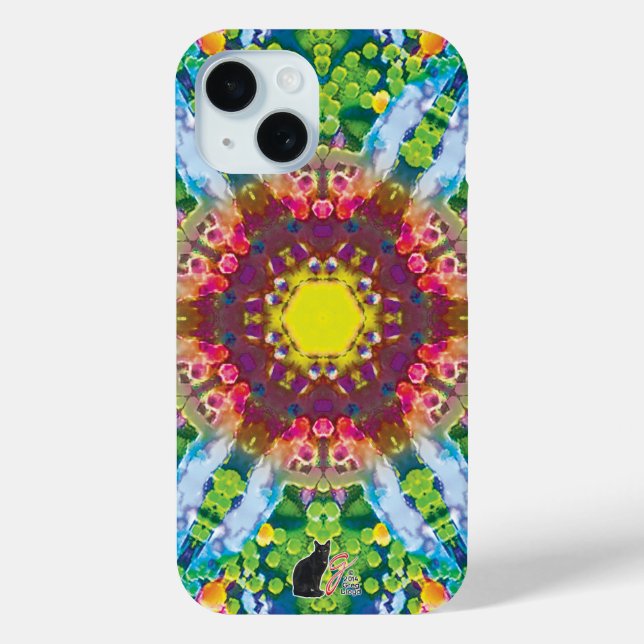 Granular Kaleidoscope iPhone Case (Back)
