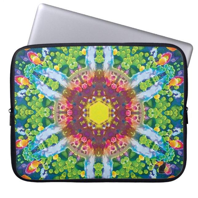 Granular Kaleidoscope Laptop Sleeve (Front)