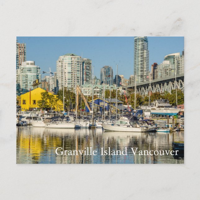 Granville Island Vancouver BC Postcard (Front)