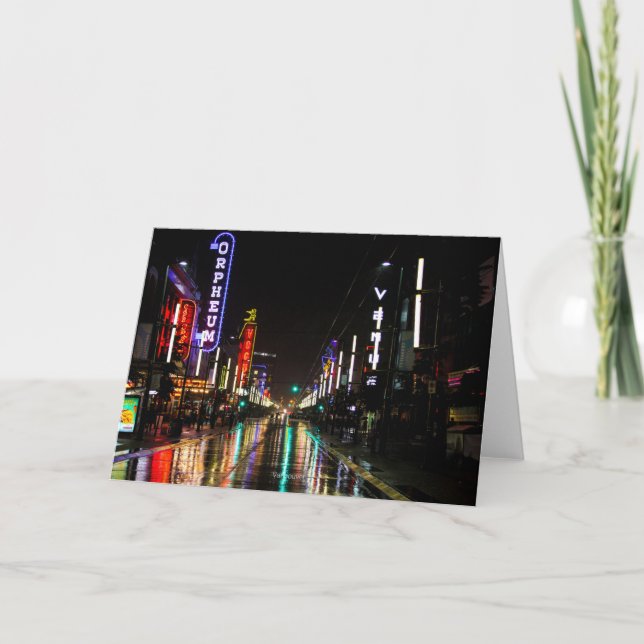 Granville Street, Vancouver, Canada Card (Front)