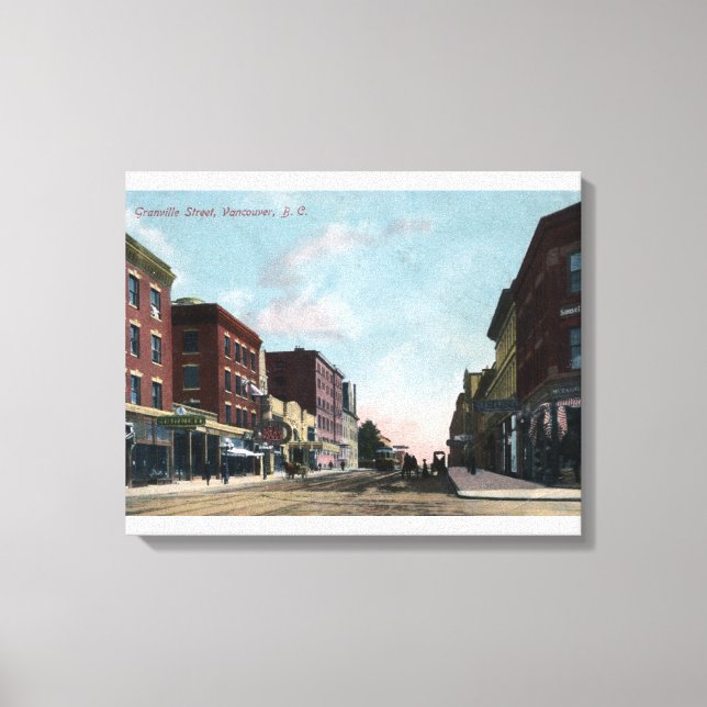 Granville Street View Canvas Print (Front)