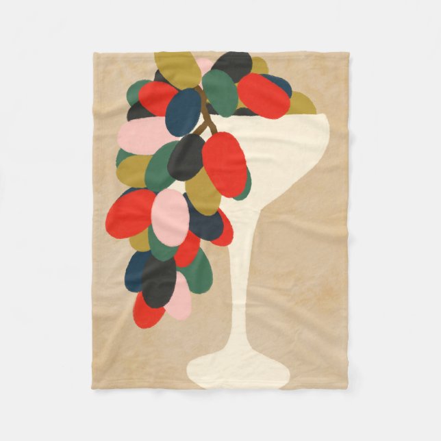 Grape Array Fleece Blanket (Front)