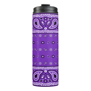 Grape Bandanna Paisley Country Hip Hop Cowboy Farm Thermal Tumbler