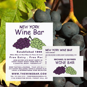Grape Bunch, Wine Bar/Winery Flyer