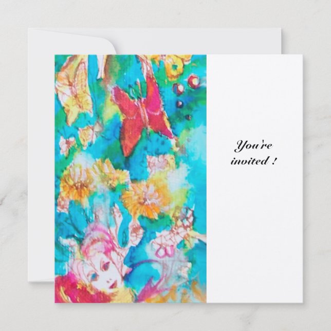 GRAPE FAIRY TALE 2 metallic gold Invitation (Front)