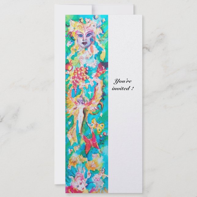 GRAPE FAIRY TALE 4 metallic ice Invitation (Front)