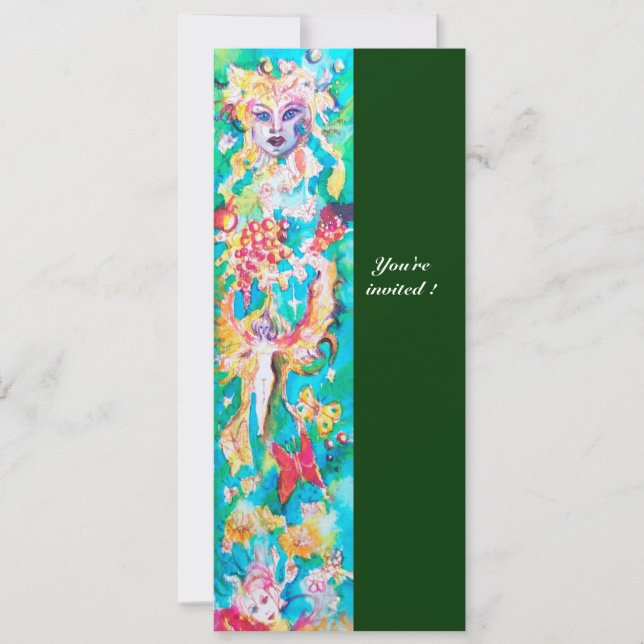 GRAPE FAIRY TALE Fantasy Invitation (Front)