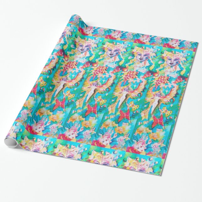 GRAPE FAIRY TALE WRAPPING PAPER (Unrolled)