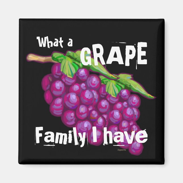 Grape Family Magnet (Front)