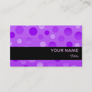 Grape Fizz business card template black stripe