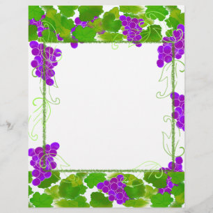 Grape Frame Stationery