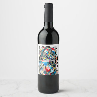 Grape galaxy wine label