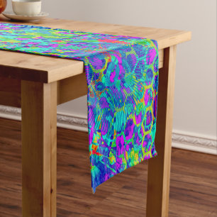 Grape Garden Abstract Short Table Runner
