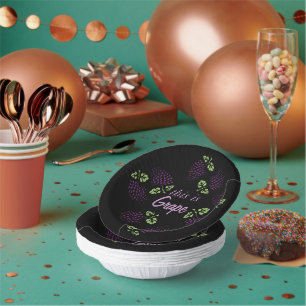 Grape Grapes Graphic Customise Fruits Paper Plate