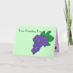 Grape Greeting Card