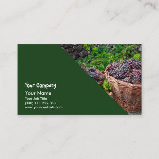 Grape harvest business card