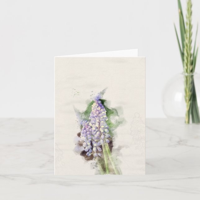 Grape Hyacinth Card (Front)