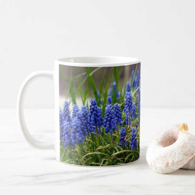 Grape Hyacinth Coffee Mug (With Donut)